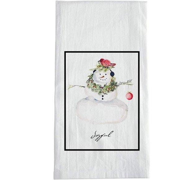 Cynthia Dunn Snowman Flour Sack Towel - Picture 1 of 1